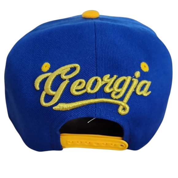 Georgia State Blue And Yellow Snapback With Basketball Logo - Picture 5 of 8
